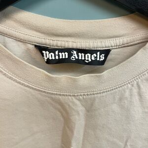 Palm Angels Light Tan Crewneck Tee Mens XL